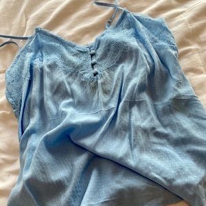 Forever 21 Light Blue Lacey Tank top